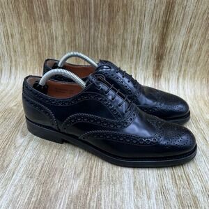 Church's Burwood WG Oxford Women's Size 7 EU 37 Black Leather Wingtip Brogue